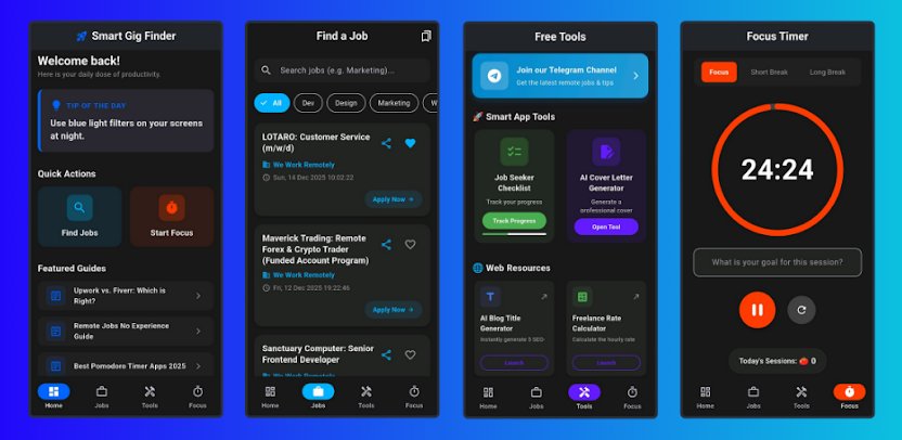 Smart Gig Finder: Remote Jobs