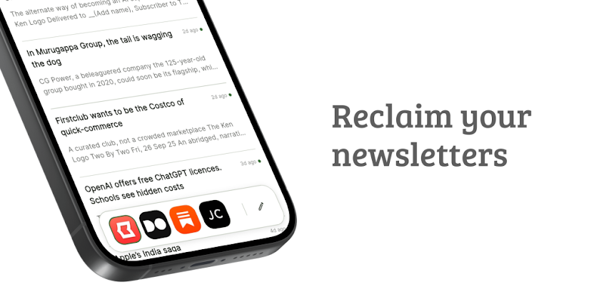 Letters - newsletter reader