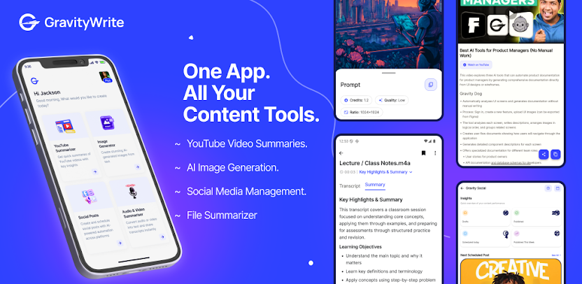 Gravity AI - Content Creator